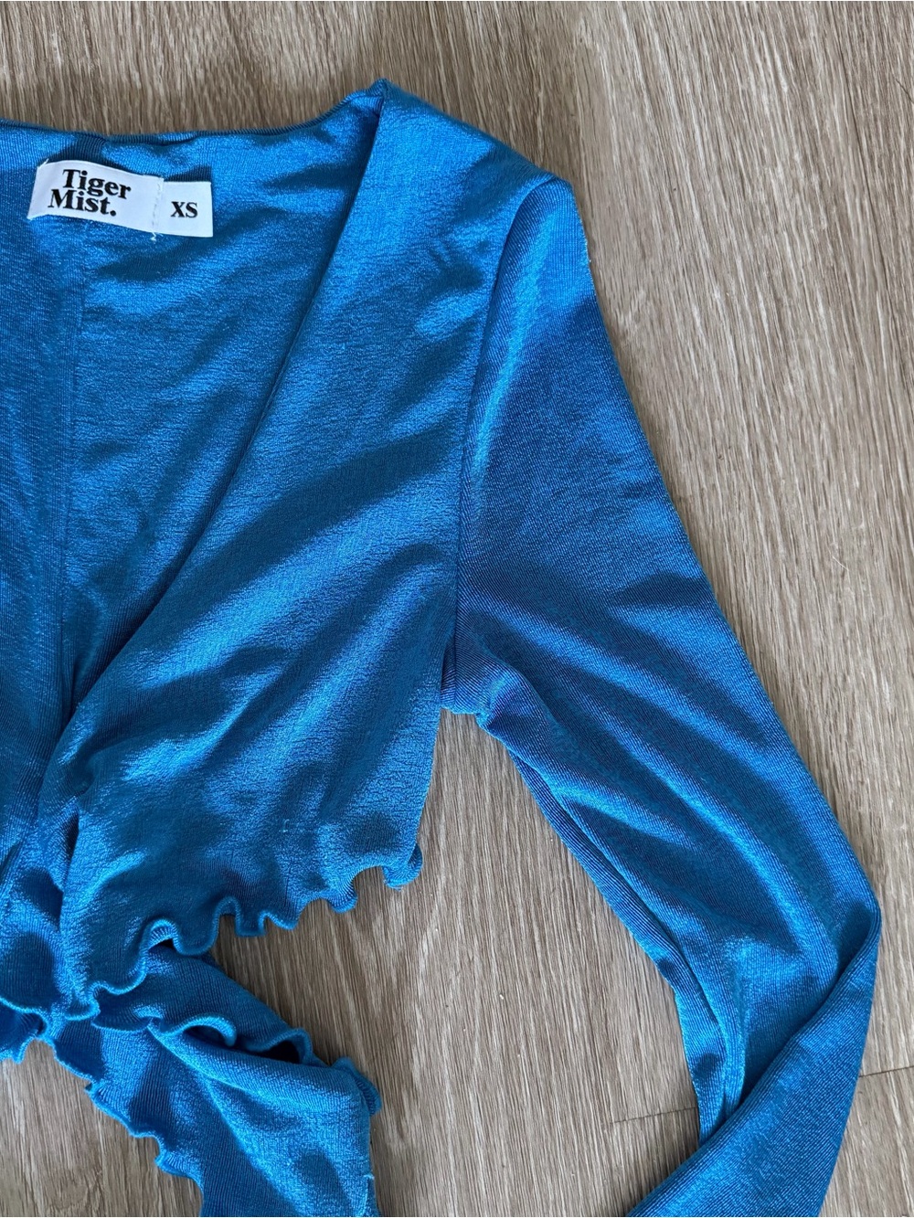 Tiger Mist Sunnie blue wrap dress sz XS - Picture 4 of 9